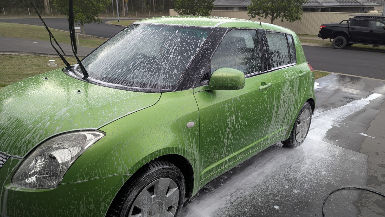 Suzuki Swift front left during clean